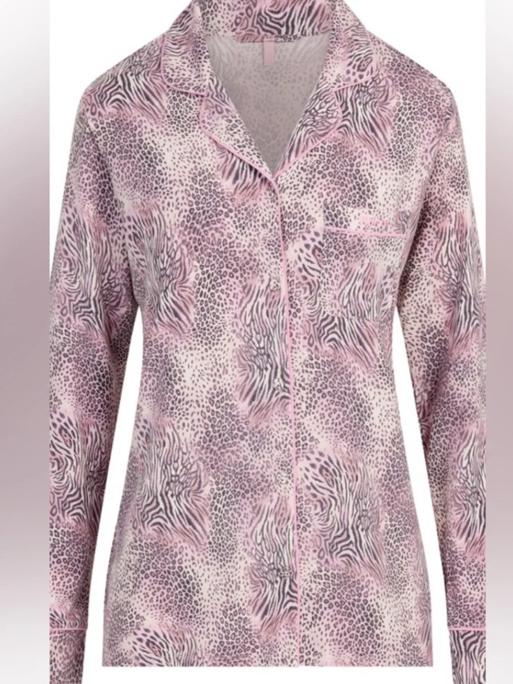SKIMS multi animal print Printed Pajama Set 2 piece - Picture 5 of 8